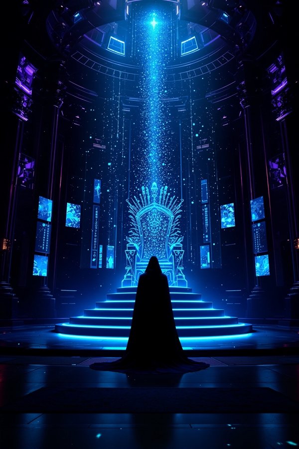 全息王座 科幻电影海报