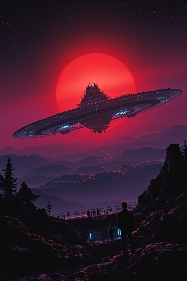 落日轨道 科幻电影海报